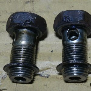 MITSUBISHI EVO 4 5 OIL COOLER BANJO BOLTS X 2  CN9A