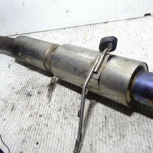 SUBARU IMPREZA WRX STI BUGEYE KAKIMOTO RACING EXHAUST BACK BOX TITANIUM TIP