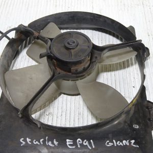 TOYOTA GLANZA TURBO ENGINE COOLING FAN MOTOR ASSEMBLY EP91