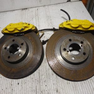 Subaru impreza wrx front  4 pot brake calipers + disc rotors  classic v4 v5 v6