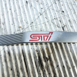 Subaru impreza wrx sti gvf gvb 2012 LOWER FRONT WING STI DECAL TRIM PLASTIC OSF