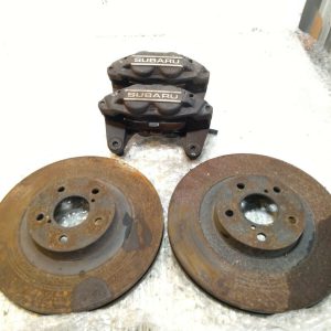 SUBARU IMPREZA WRX STI  RA V3 FRONT  4 POT BRAKE CALIPER + DISC
